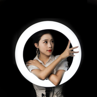 Meilleure Vente Anneau Lumineux HQ 18N LED 55W Portable pour Selfie, Vibration et Lumières Clignotantes avec Trépied pour Appareil Photo et Téléphone