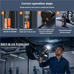 22L/m Air Pump Digital <strong>Tire</strong> Pressure <strong>Cordless</strong> <strong>Tire</strong> Inflators for Car air Compressor <strong>Best</strong> Car air <strong>Inflator</strong> Portable <strong>Tire</strong> <strong>Inflator</strong> - Product Image 4