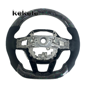 Volante Deportivo Personalizado con LED RPM, Color Morado y Verde, de Fibra de Carbono Forjada, para Honda Civic Accord 2021 2022 <span class=keywords><strong>2023</strong></span> 2024 - Product Image 6