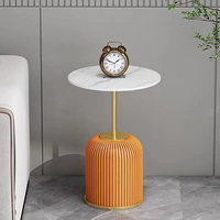 Nouvelle table basse moderne en acier inoxydable, design moderne, mobile, décorative, pour salon, balcon, pas cher