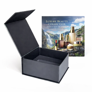 Eco Friendly Recyclable Magnetic <b>Foldable</b> Gift <b>Box</b> Rigid Paper Packaging For Skincare Serum Oil - Product Image 6