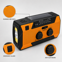5000mAh Emergency Weather Radio with AM FM NOAA Alert Flashlight for Hurricane and Power Outage Kits