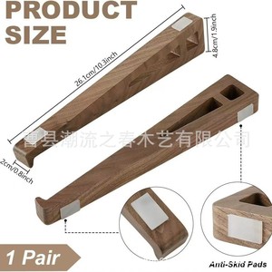 Wooden Laptop <b>Stand</b>, Desktop <b>Tablet</b> Holder, Multi-purpose Solid Wood Raised and Tilt Keyboard <b>Stand</b> - Product Image 4