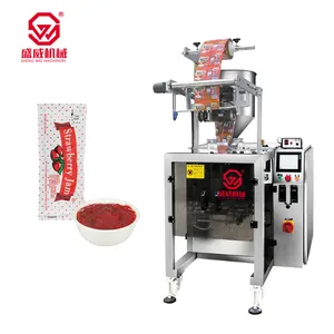 Shengwei mesin kemasan/tas bubuk lada saus kopi garam meja segel belakang tiga sisi 10 Gram
