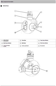 T130 35mm Pod UAV Cámara infrarroja Gimbal <span class=keywords><strong>3</strong></span> para Axis <span class=keywords><strong>2</strong></span> Light Stability Drone con nuevo Gyroplane - Product Image 3