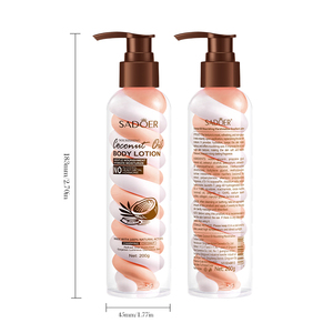Leche corporal SADOER marca privada aceite de coco nutre algodón de azúcar hidratante para hidratar en otoño e invierno - Product Image 6