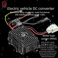 Kewig Convertisseur de Tension Moto 48V-120V 400W 32A Régulateur Abaisseur 12VDC Étanche DC Convertisseur Régulateur de Puissance