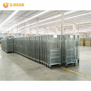 4 पक्ष सस्ते गोदाम फोल्डेबल टिकाऊ परिवहन सुरक्षा रोल केज ट्रॉली भंडारण के लिए - Product Image 6