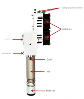 Tête de coupe vibrante servo pour machines CNC, lame motorisée de haute précision, vibration haute fréquence, coupe puissante