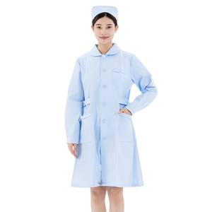 เสื้อกาวน์สีขาวแขนสั้นแขนยาวแบบทดลองสำหรับคลินิกทันตกร<span class=keywords><strong>ร</strong></span>มและศัลยกร<span class=keywords><strong>ร</strong></span>มความงาม เสื้อผ้าทำ<span class=keywords><strong>งาน</strong></span>สำห<span class=keywords><strong>ร</strong></span>ับพยาบาล - Product Image 5