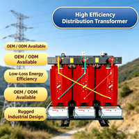 Transformateur triphasé sec SCB18 de 30 kVA à 315 kVA, 10 kV 400 V, large plage de capacité, transformateur de distribution