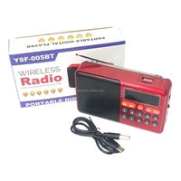 YSF-005BT YSF-006BT Lecteur MP3 portable mini USB avec carte TF, haut-parleur Bluetooth, écran LCD numérique, radio FM