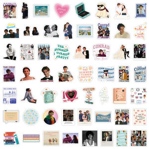 55 piezas el verano me convertí en bonito programa de televisión pegatinas de grafiti para decoración de botellas de libros pegatina de <span class=keywords><strong>drama</strong></span> de amor de moda - Product Image 3