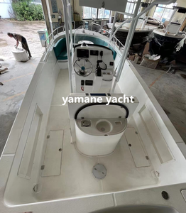 YAMANE YACHT barca da pesca in fibra di vetro 9.50m 31ft grigio chiaro vendita calda Console centrale in fibra di vetro con barca sportiva superiore - Product Image 5