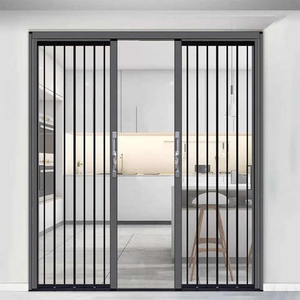 Kim cương lưới Chống Trộm Chống muỗi trượt Kính thiên văn màn hình Cửa thép không gỉ Khóa vô hình gấp Hợp kim nhôm - Product Image 2