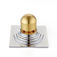 Produits d'importation très demandés Taille 12*12CM Chrome argenté brillant Plaqué moderne Écologique Salle de bain Désodorisant à eau profonde Laiton