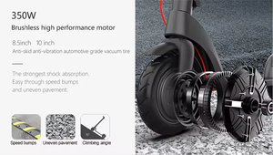 สกู๊ตเตอร์ไฟฟ้าพับได้ 350W ระยะทาง 25-30 กม. ความเร็ว 21-30 กม./ชม. พร้อมเซ็นเซอร์เทคโนโลยี แบตเตอรี่ 7.8 AH สำหรับผู้ใหญ่ - Product Image 6