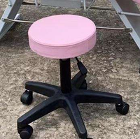 Tabouret de Barbier Moderne et Durable à Roulettes et Réglable en Hauteur, Chaise de Coiffure pour Salons de Beauté et Salons de Manucure