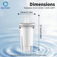 Filtre à eau de rechange pour pichets et distributeurs d'eau Brita, compatible avec Classic OB03 Mavea 107007