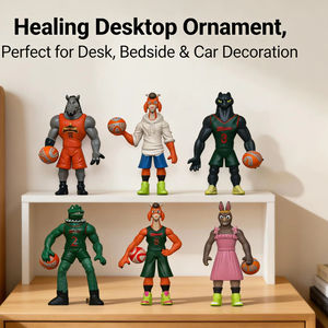 Nueva Llegada - Figuras de Anime de la Película <span class=keywords><strong>Miracle</strong></span> Dream Team GOAT: Goat Will, Jirafa, Rinoceronte, Muñecos de Peluche Jet - Product Image 1