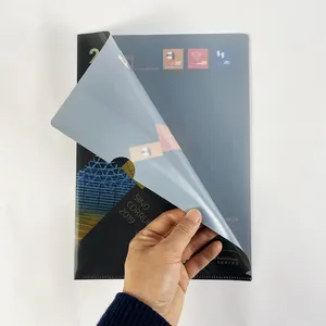Cartella porta fogli di plastica personalizzata stampa a colori ideale per applicazioni aziendali ed espositive