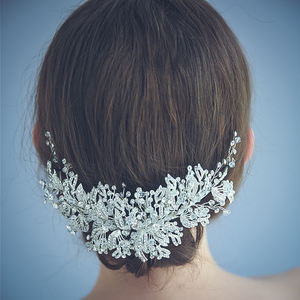 <span class=keywords><strong>2020</strong></span> de plata de moda Rihenistone Zinc flores pelo Clip - Product Image 5