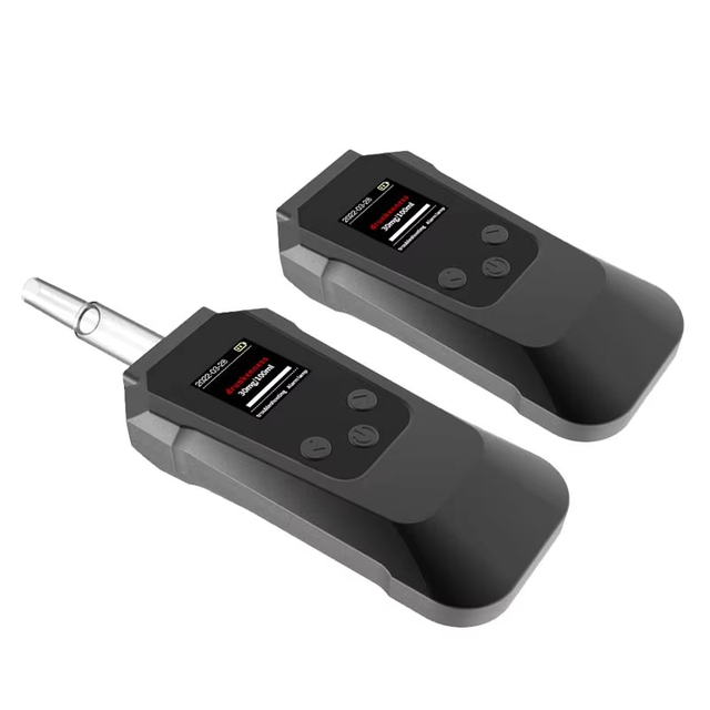 Portable Digital Breathalyzer Electrochemical Fuel Cell Alcohol Tester with Mouthpieces Keychain Design for Personal Use