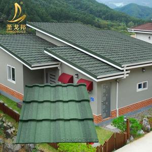 Precio de fábrica, materiales de construcción de varios colores, tejas de Metal recubiertas de piedra colorida, tejas romanas - Product Image 4