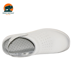 <span class=keywords><strong>Scarpe</strong></span> <span class=keywords><strong>Antinfortunistiche</strong></span> Rocky Buffalo White SB con Punta in Acciaio, Traspiranti con Fori d'Aria, in Microfibra, Antiscivolo SR, per Infermieri, Chef, Ospedali e Lavoro - Product Image 6