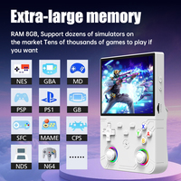 Console de jeu portable rétro R36 Ultra X avec 35000 jeux intégrés, écran IPS de 4,5 pouces, 64 Go/128 Go, vibration, console de jeu Linux