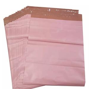 Экологичная розовая почтовая сумка с индивидуальным логотипом, сертифицированная GRS, 100% переработанная почтовая сумка, розовая почтовая сумка - Product Image 6