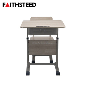 Set Scrivania e Sedia per Studenti Faithsteed, Regolabile in Altezza, in MDF, Arredo Scolastico con Ampio Scomparto Porta Libri - Product Image 6