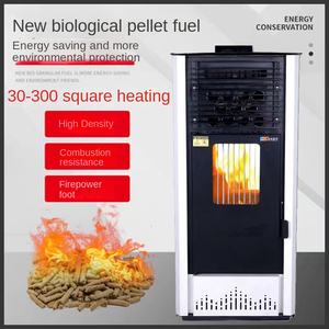 Chimenea de pellets de interior independiente de hierro fundido de diseño moderno con estufa de explosión caliente de Biomasa con control remoto - Product Image 2