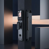 Cerradura Inteligente Tuya DF-14 con Reconocimiento Facial y Huella Dactilar, Memoria en la Nube, Aleación de Aluminio, Puerta de Entrada Antirrobo, Control Remoto por Wi-Fi