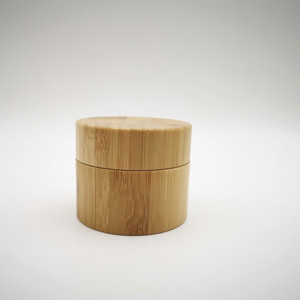 Conteneurs de cosmétiques 100% bois de bambou, 30g ou 50g, pot en verre, vente en gros - Product Image 2
