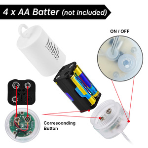 <span class=keywords><strong>Bleu</strong></span> Blanc Feu D'artifice LED Fil <span class=keywords><strong>De</strong></span> Cuivre Guirlande Lumineuse Suspendus Starburst Fée Lumières pour La Fête <span class=keywords><strong>De</strong></span> Noël Jardin Décoration Extérieure - Product Image 6