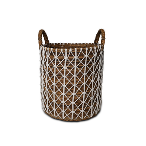 Ensemble traditionnel de 3 plateaux tressés Kawung Gubuk Bali, 100% faits à la main, couleur naturelle, forme ovale, en bambou, pour le rangement - Product Image 3