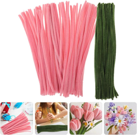 Kleurrijk Chenille-stengelpakket voor knutselen, doe-het-zelf & decoraties, geassorteerde kleuren Chenille-draad pijpreinigers