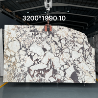STONEKOCC 100% Marbre Calacatta Violet d'Italie, Pot décoratif en forme de cube, Organisateur, Vase à fleurs, Diffuseur, Contenant, Cadeau