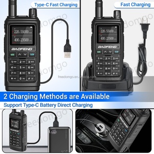 Walkie Talkie Analógico de Mano de Alta Potencia Tribanda BF-17H, 999 Canales, 5W VHF/UHF, 2 Piezas, 2800mAh, IPX-1, 0-5km - Product Image 5