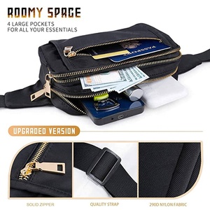 Impermeabile In Nylon Fanny Pack <span class=keywords><strong>Bum</strong></span> Sacchetti Sacchetto Della Vita Per Le Donne
