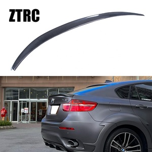 For E71/X6M Style Real Carbon Fiber Material <b>Rear</b> <b>Spoiler</b> Trunk Wing 2007-2014 - Product Image 1
