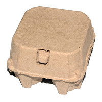 Recycled Paper Packaging Pulp 4/6/8 Empty Egg Boxes Tray Cartons Wholesale Egg Trays Kraft Paper Box