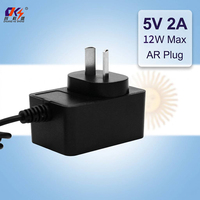 Adaptateur secteur OEM 5 volts 2 ampères 10 W, prise murale standard argentine, alimentation AC/DC, adaptateur secteur 3V 5V 6V 9V 10V 12V 15V 18V 24V 1A 2A 3A