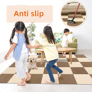 Dalles de moquette antidérapantes autocollantes 30x30cm, installation facile, tapis en polyester PET personnalisable et lavable, tapis de sol pour chaise - Product Image 2