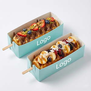 Caja de Embalaje de Papel <span class=keywords><strong>para</strong></span> Waffles con Logotipo Personalizado, <span class=keywords><strong>para</strong></span> Waffles de Burbuja, Conos, Papas Fritas, Bandeja Desechable <span class=keywords><strong>para</strong></span> Llevar, Soporte <span class=keywords><strong>para</strong></span> Waffles Largos - Product Image 1