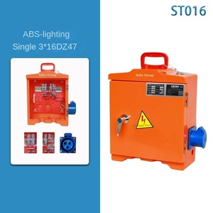 Portable ABS Industrial Power Box with DZ47 Breakers, Dual <b>Lighting</b> Outlets for Construction Sites Distribution box - Product Image 4