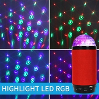 Bola de Discoteca con Altavoces, Luces RGB, Audio, Música LED, Control por Voz, Luz para Fiestas, Lámpara DJ con USB y TF para Club