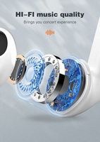 Écouteurs sans fil LDNIO T03 semi intra-auriculaires Bluetooth 5.3 avec contrôle tactile Type-C, casque audio sans fil pour le sport et la musique
