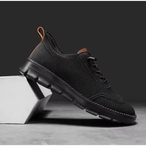 Chaussures de marche tendance en cuir véritable de haute qualité, style designer, à lacets, plateforme, talon épais, semelle extérieure en caoutchouc antidérapante - Product Image 3